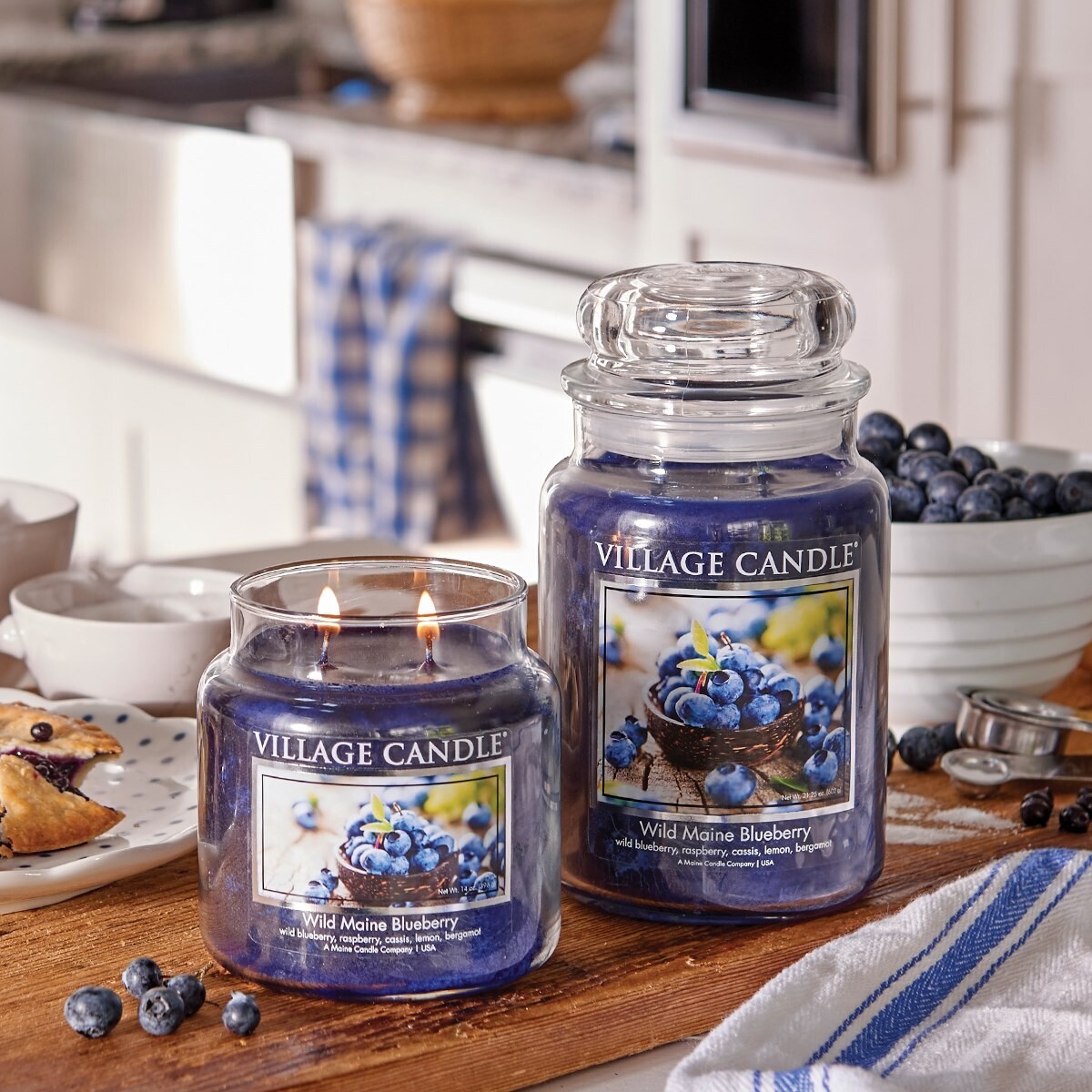 Village Candle Wild Main blueberry 16oz