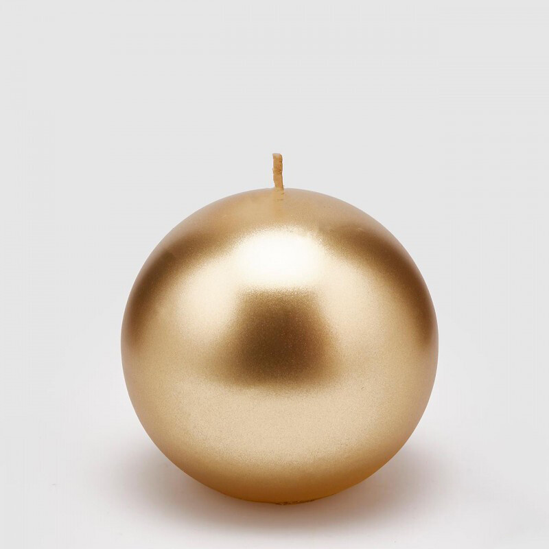 Candela sfera oro ø 10cm