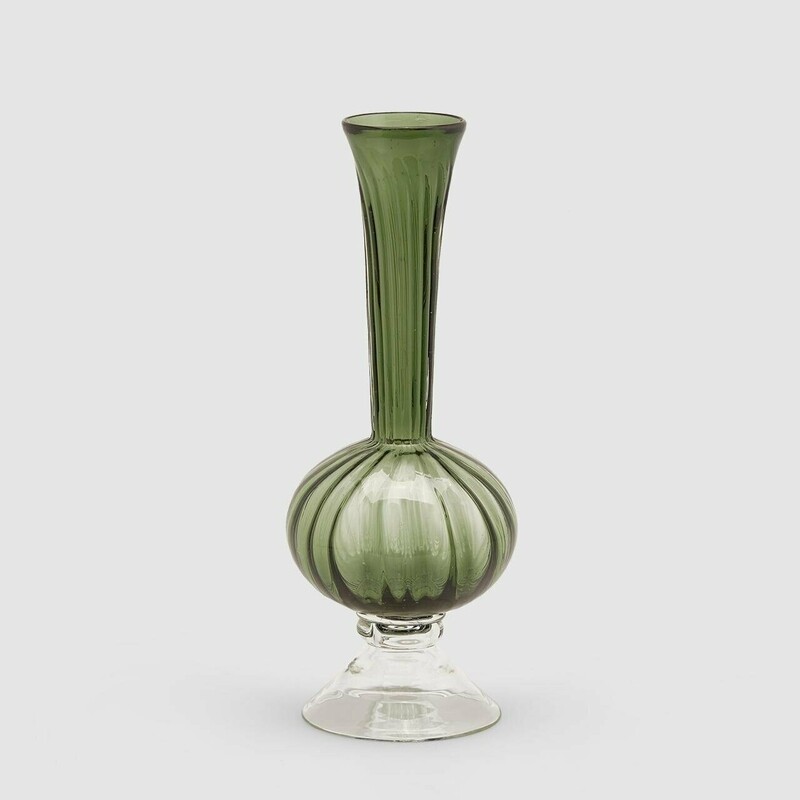 Vaso collo lungo verde