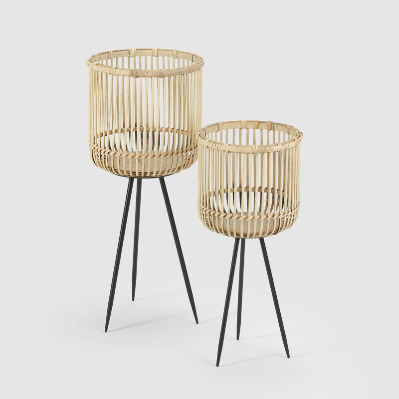 Cesto bamboo tripode