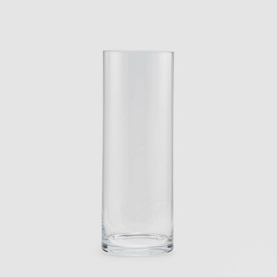 Vaso cilindrico in vetro h.50cm