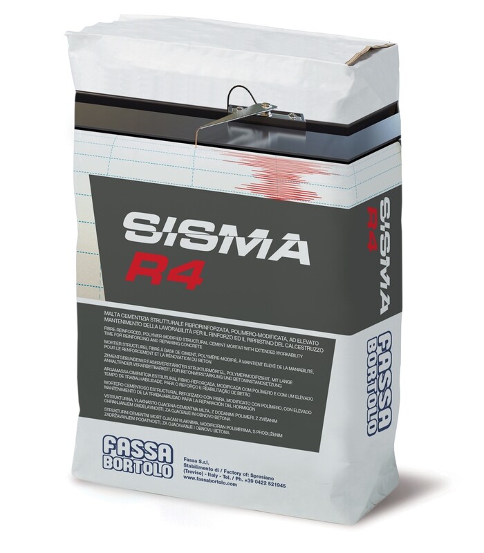 Malta di ripristino Fassa Sisma R4 25Kg