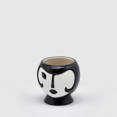 Vaso "Faccia Black&White"