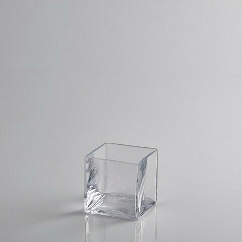 Vaso cubo vetro 10x10cm