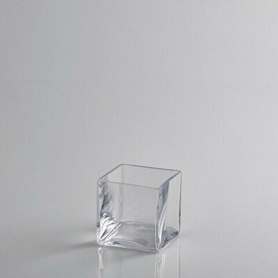 Vaso cubo vetro 10x10cm