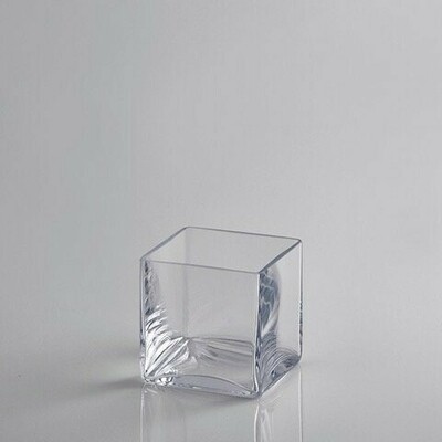 Vaso cubo vetro 12x12cm
