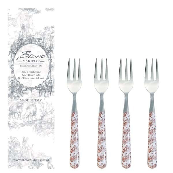 Set 4 forchette dolce "Diana Rose"