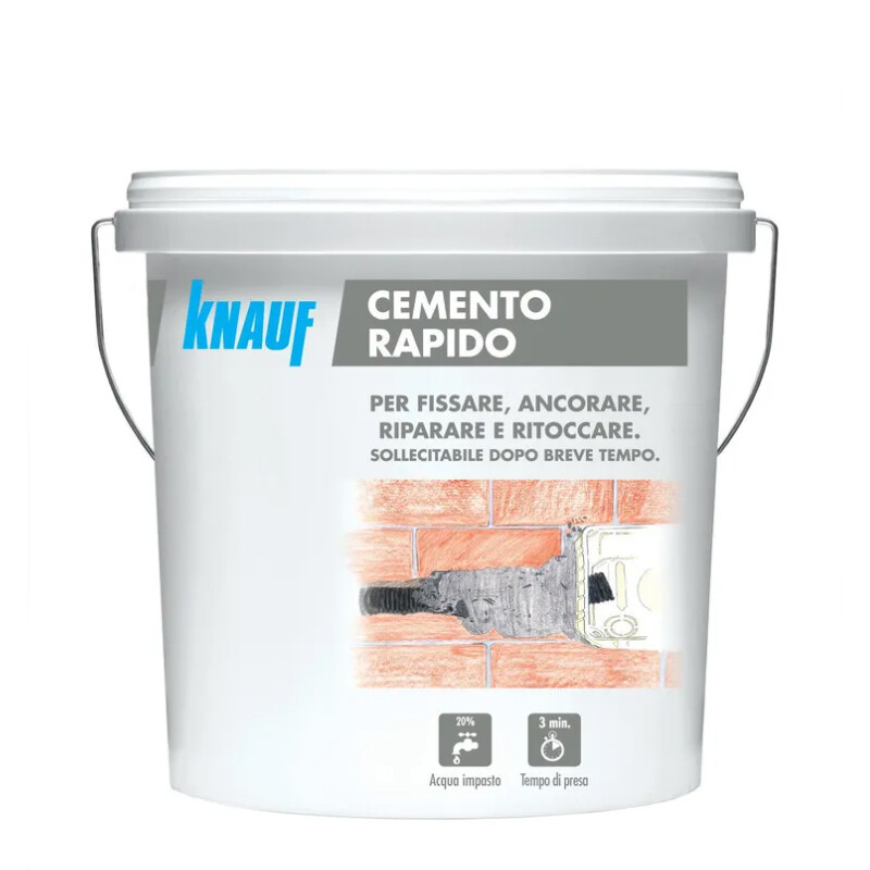 Cemento rapido in secchio 5Kg