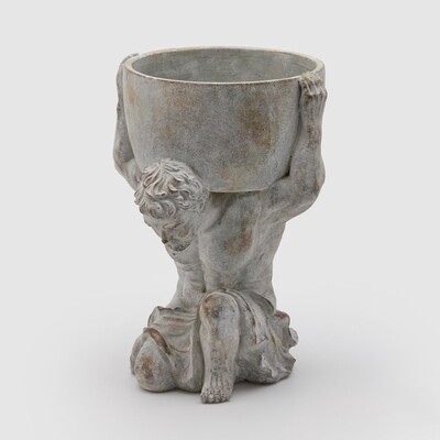 Vaso cemento "Atlante" h.32cm