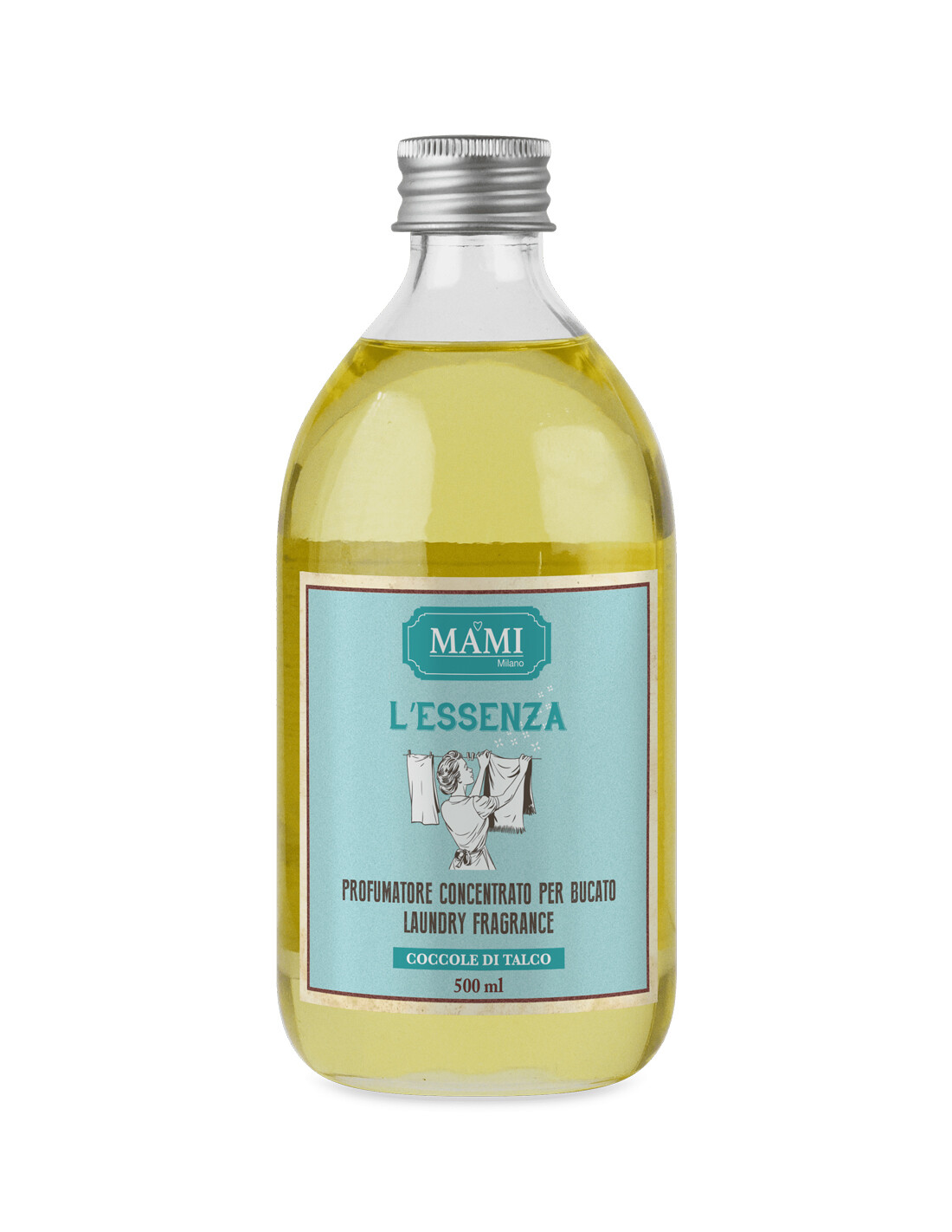 Essenza bucato Mami Milano  500ml Coccole di Talco - In Vetro