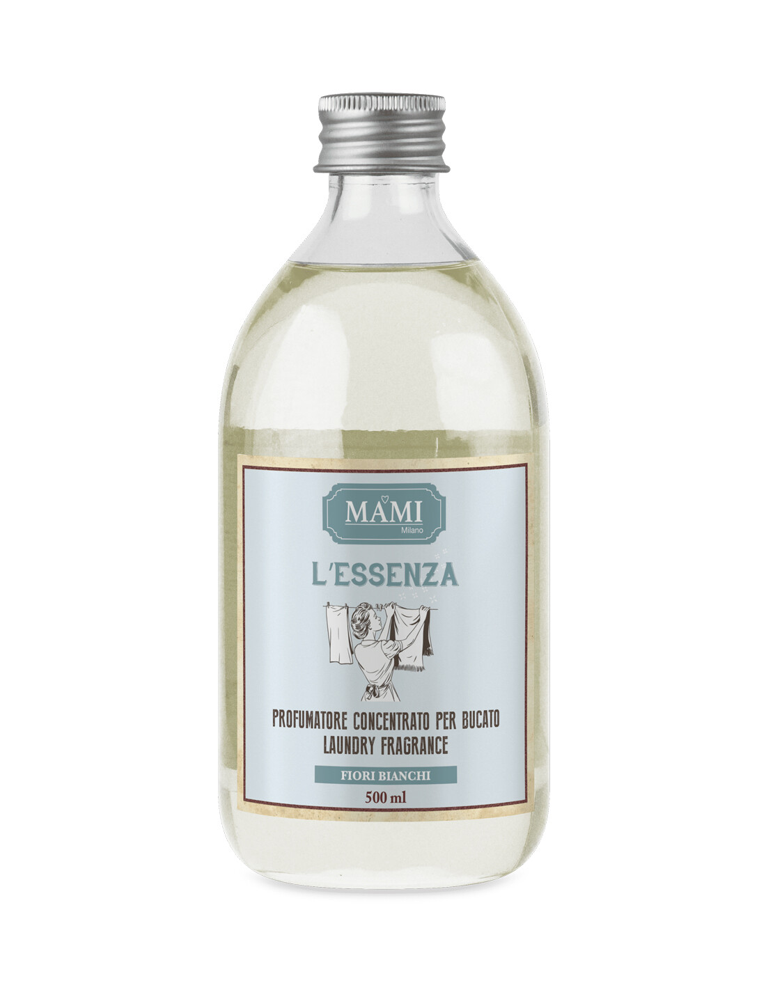 Essenza Bucato Mami Milano 500ml Fiori Bianchi - In Vetro