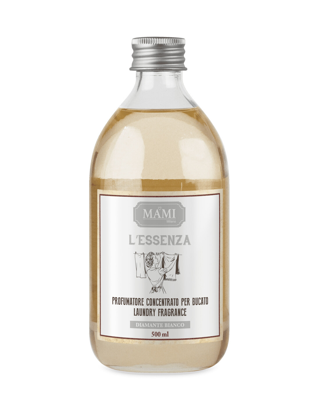 Essenza Bucato Mami Milano 500ml Diamante bianco - In Vetro