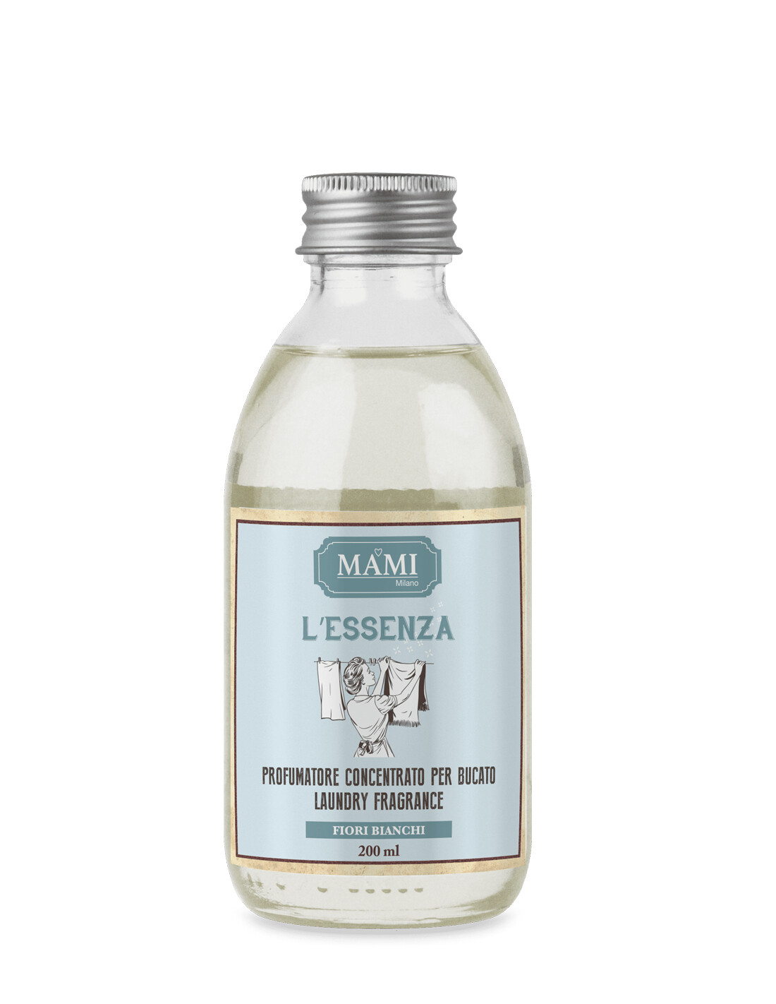 Essenza Bucato Mami Milano 200ml Fiori Bianchi - In Vetro