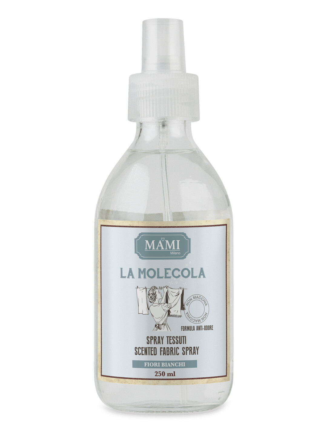 Molecola Spray tessuti Mami Milano Fiori Bianchi - In Vetro