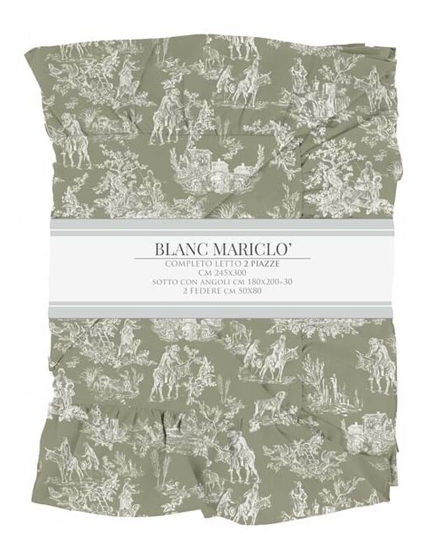 Completo letto matrimoniale "Toile de Jouy"