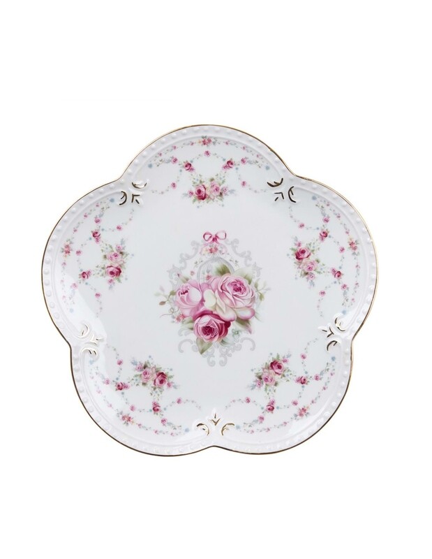 Piatto frutta "Le rose del Borgo"