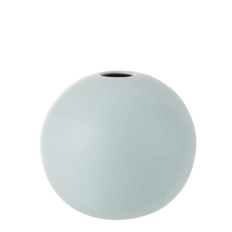 Vaso sfera opaco azzurro