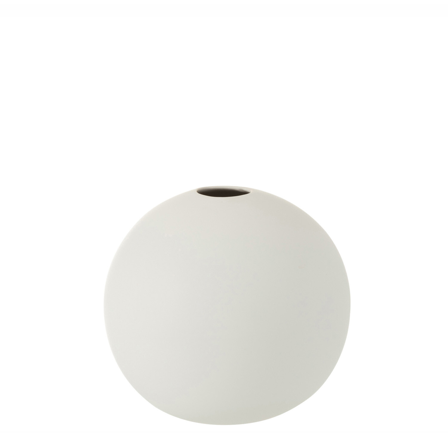 Vaso sfera opaco bianco