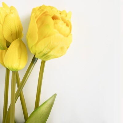 Mazzo tulipani "Real Touch" gialli
