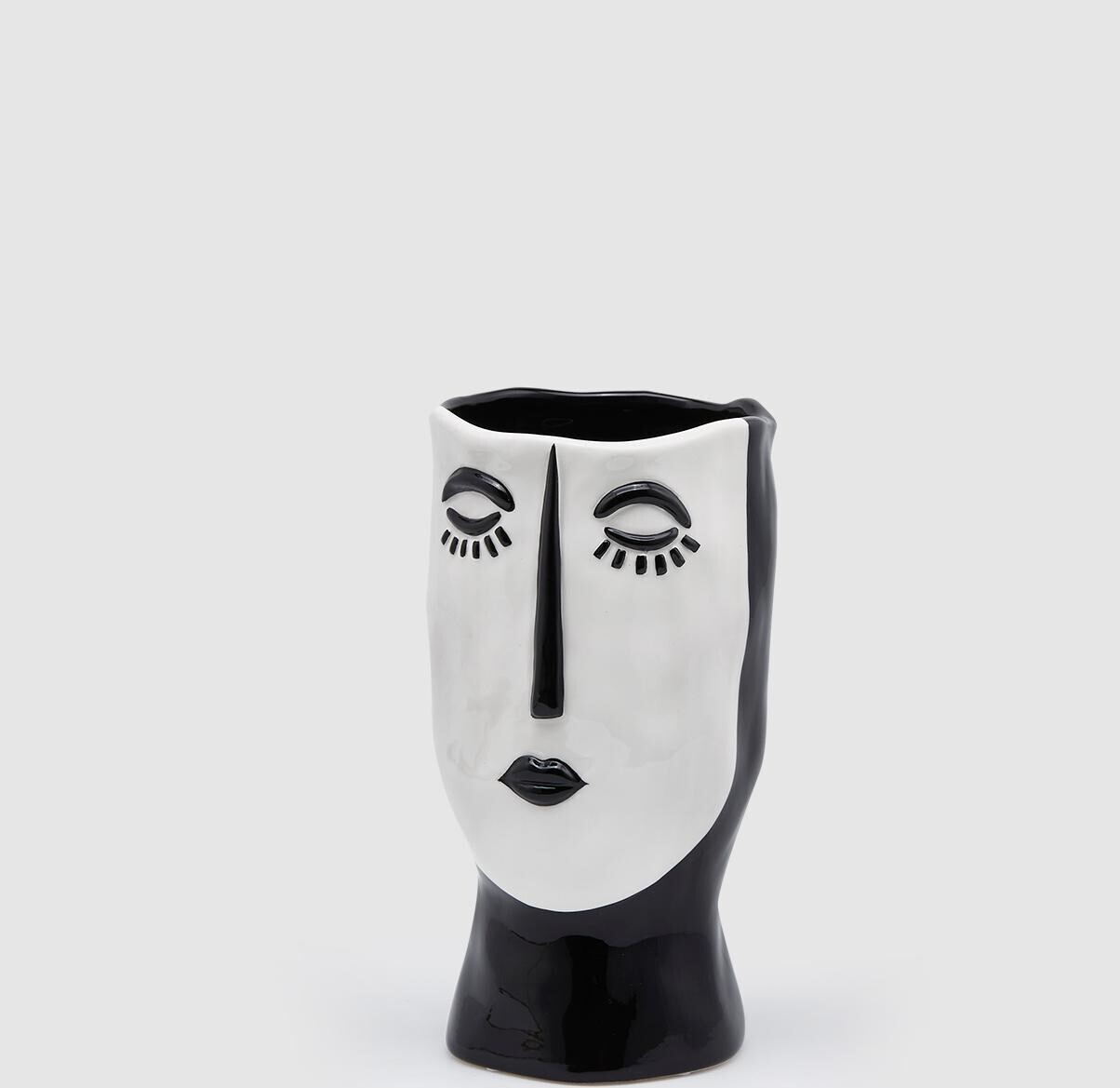 Vaso "Faccia Black&White"