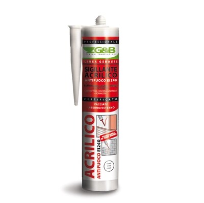 Sigillante acrilico professionale 310ml Antifuoco Bianco