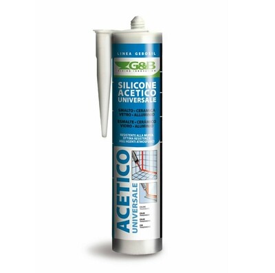 Silicone acetico professionale 280ml bianco