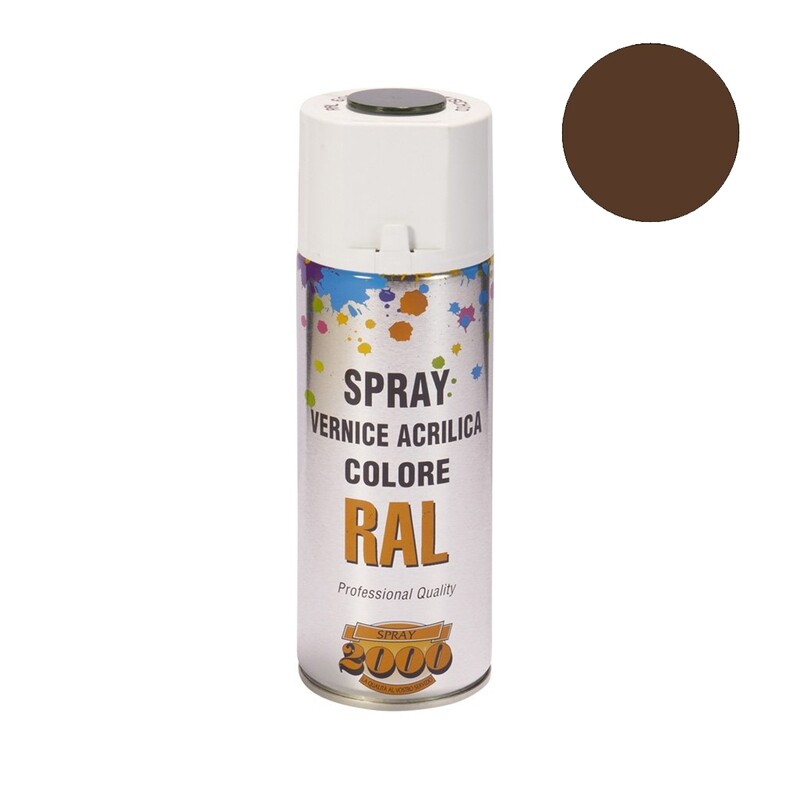 Smalto acrilico spray marrone noce opaco