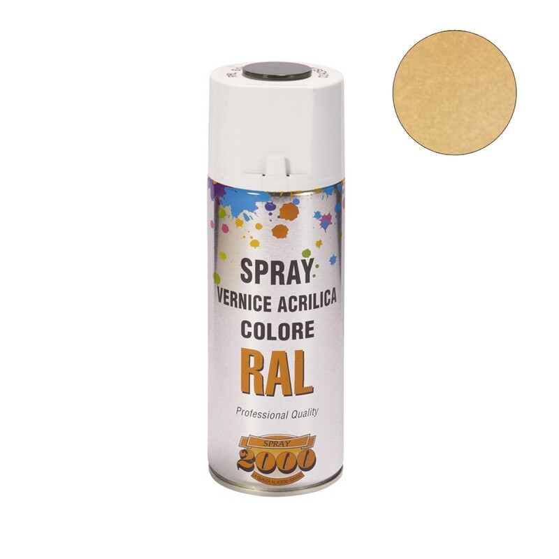 Smalto acrilico spray doratura oro ricco pallido