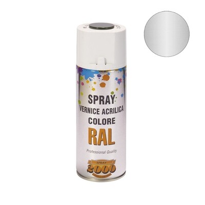 Smalto acrilico spray metallizzato grigio