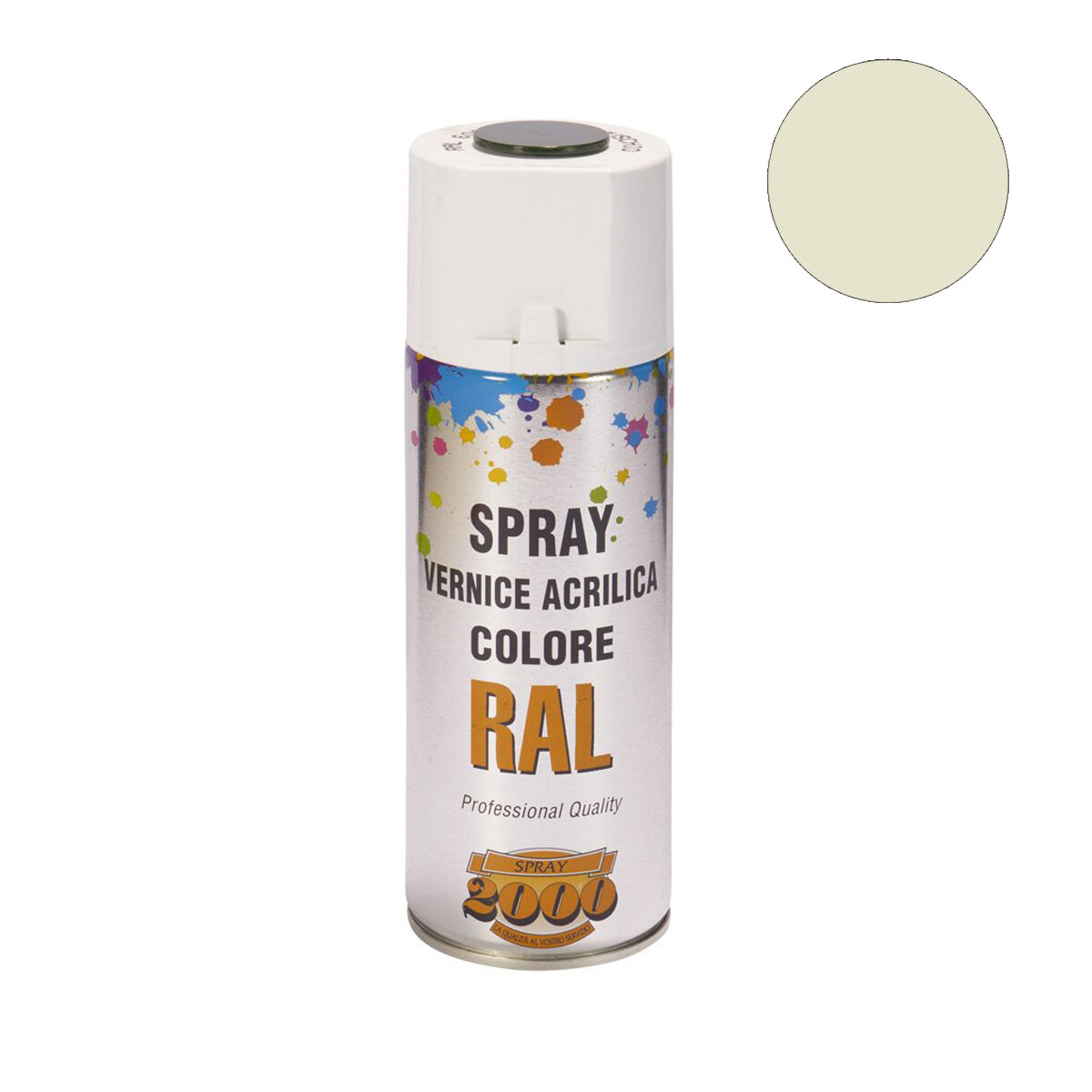 Smalto acrilico spray RAL 1013 Bianco Perla
