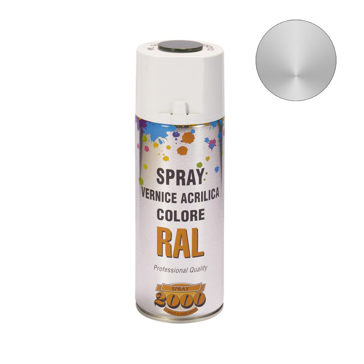 Smalto acrilico spray RAL 9006 Alluminio