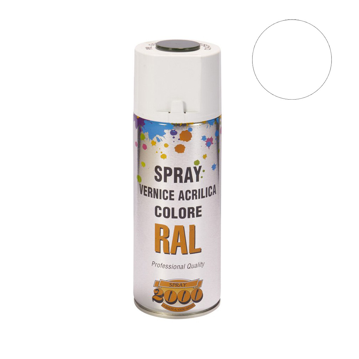 Smalto acrilico spray RAL 9010 Bianco Lucido