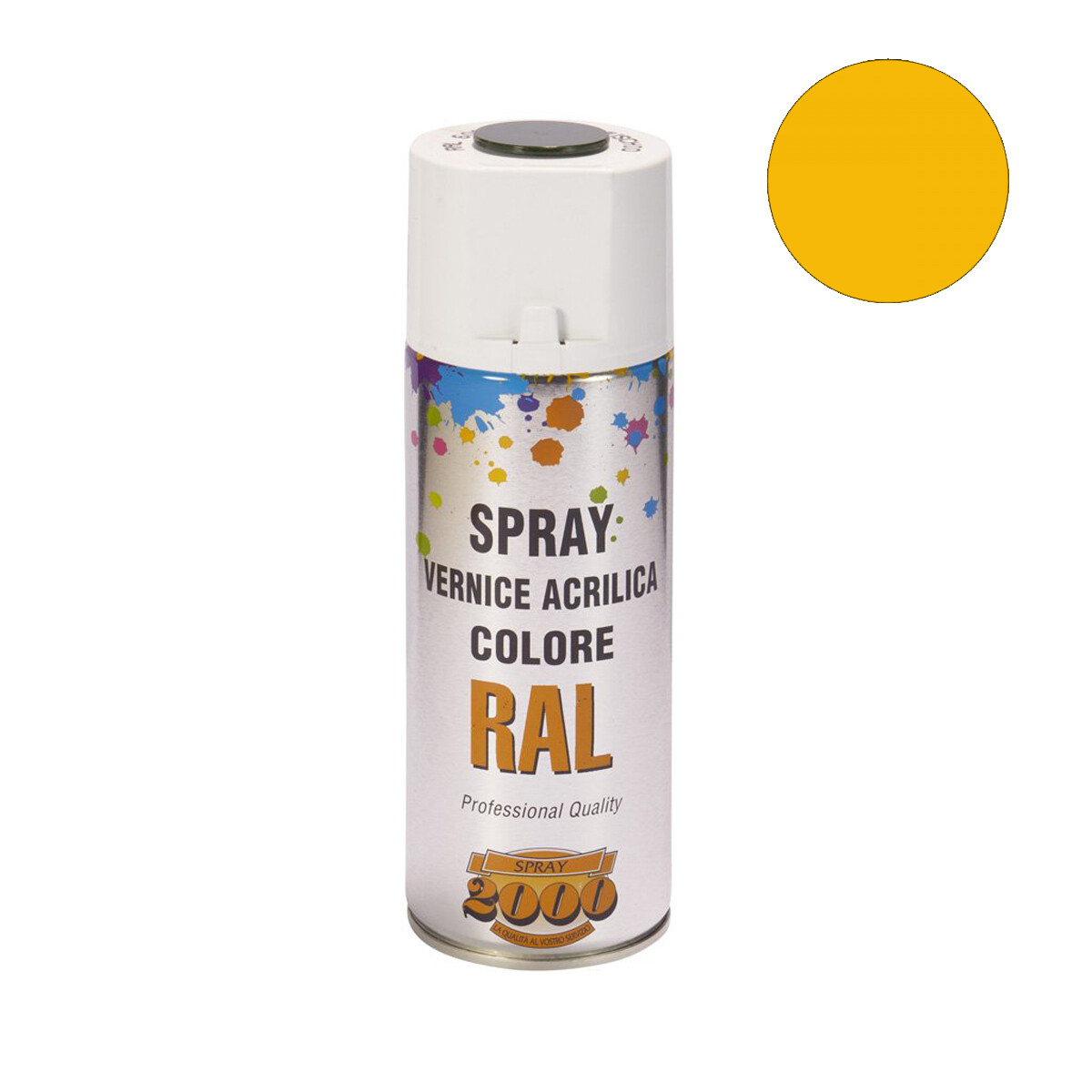 Smalto acrilico spray RAL 1003 Giallo Segnale