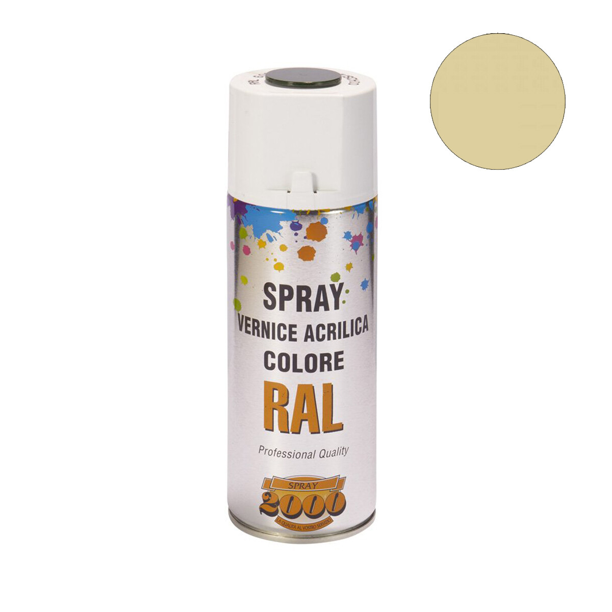 Smalto acrilico spray RAL 1014 Giallo Avorio