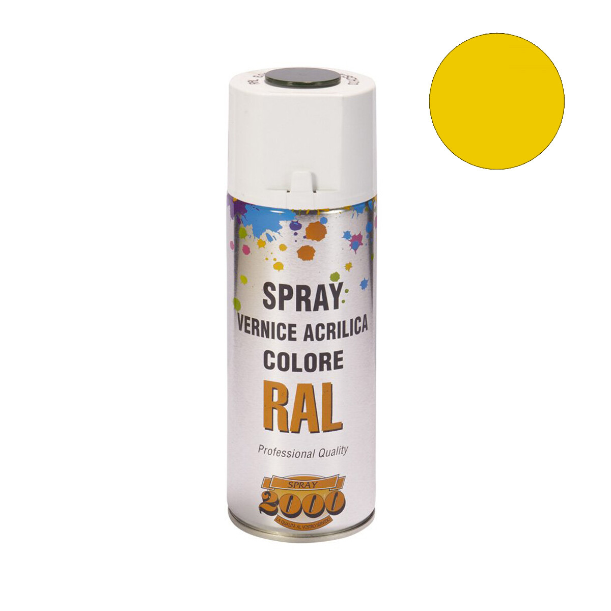 Smalto acrilico spray RAL 1023 Giallo Traffico