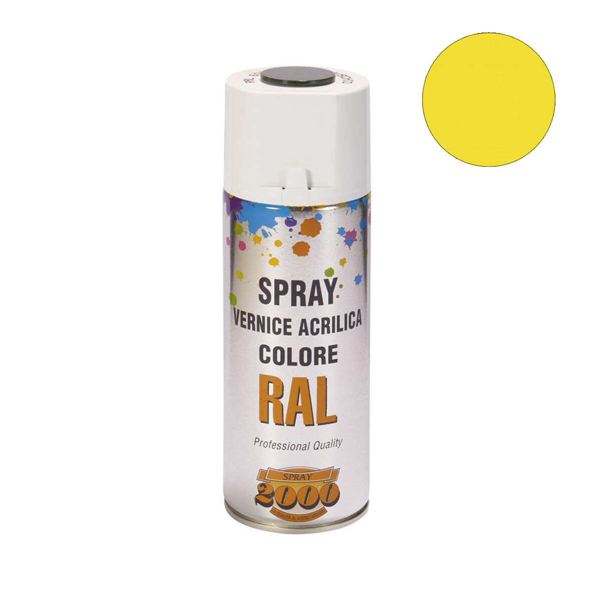 Smalto acrilico spray RAL 1018 Giallo zinco