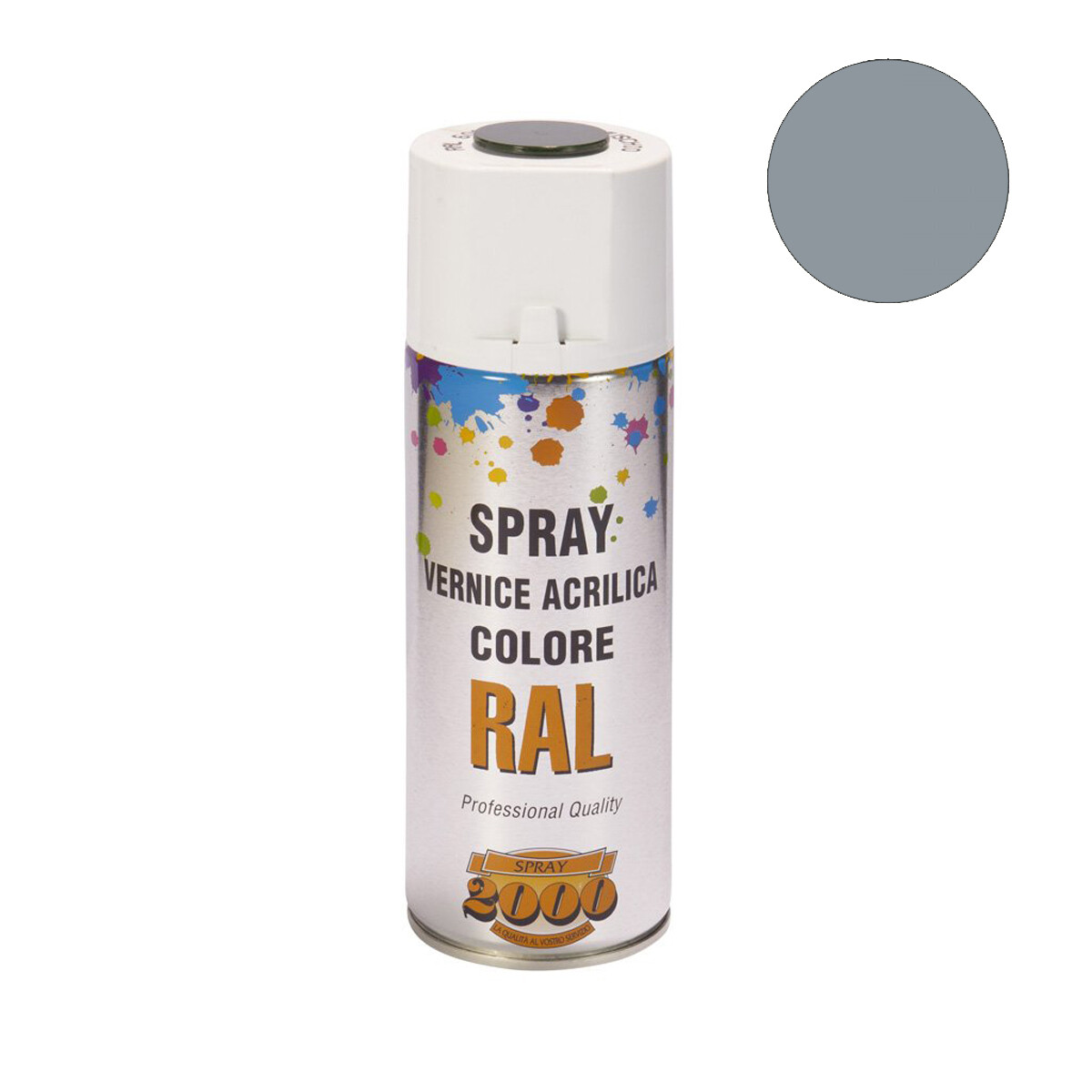 Smalto acrilico spray RAL 7001 Grigio Argento