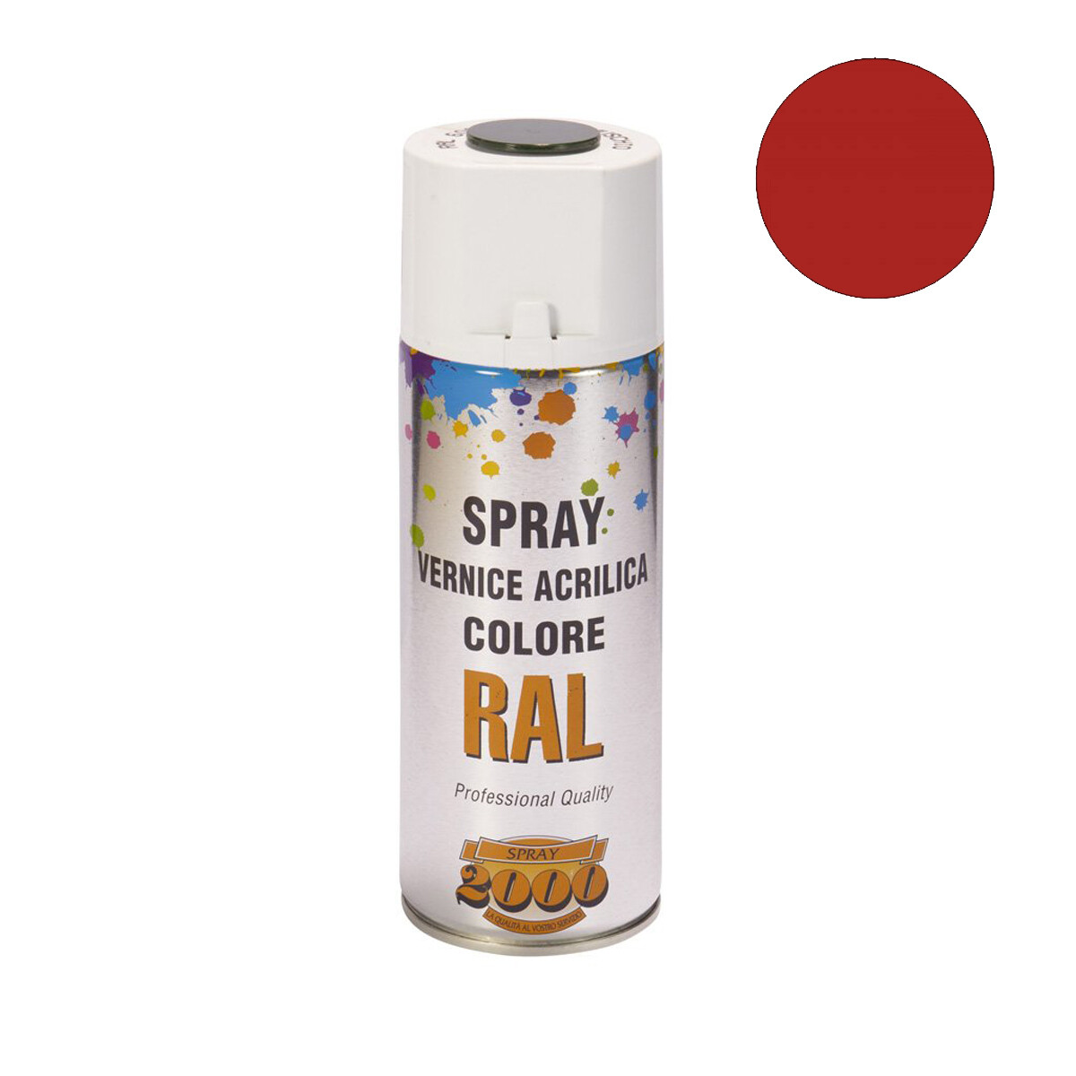 Smalto acrilico spray RAL 3000 Rosso Fuoco