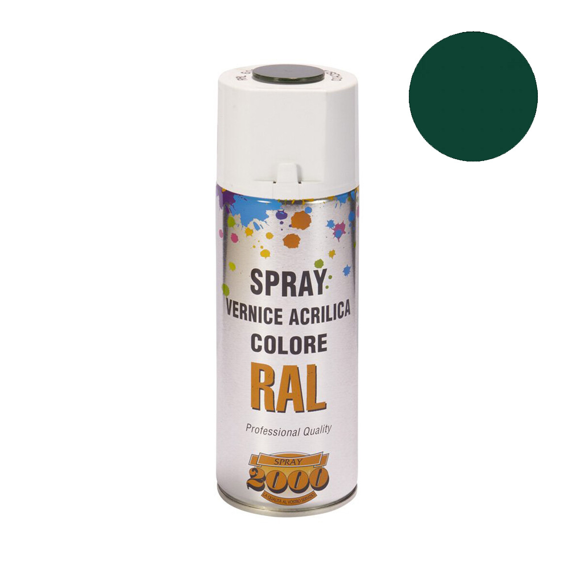 Smalto acrilico spray RAL 6005 Verde Muschio