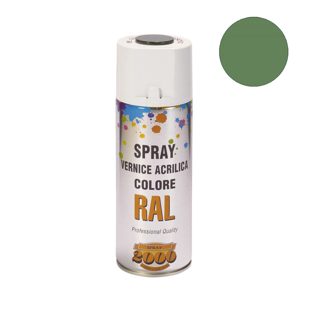 Smalto acrilico spray RAL 6011 Verde Reseda