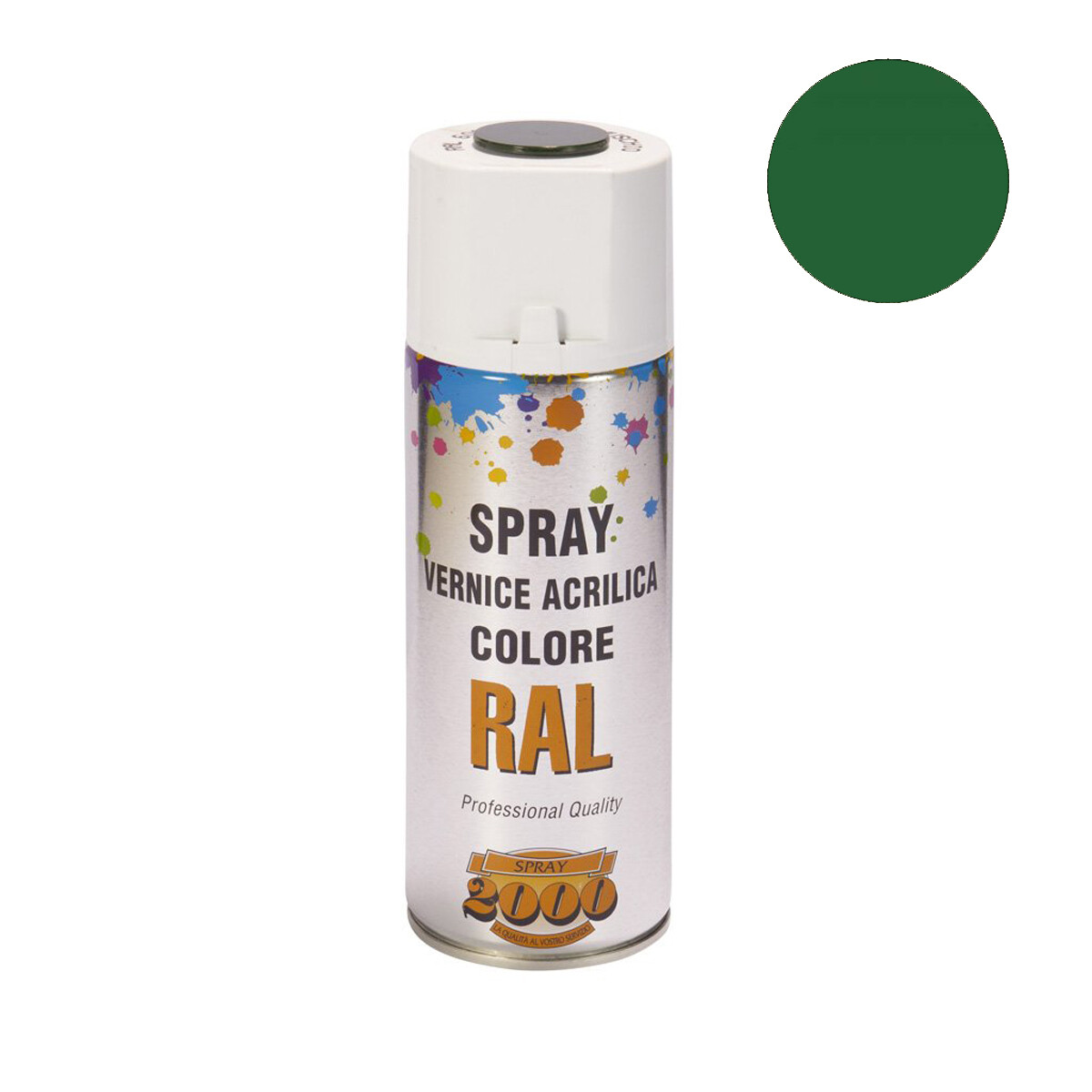 Smalto acrilico spray RAL 6002 Verde Primavera