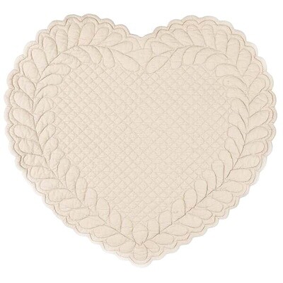 Tovaglietta cuore beige