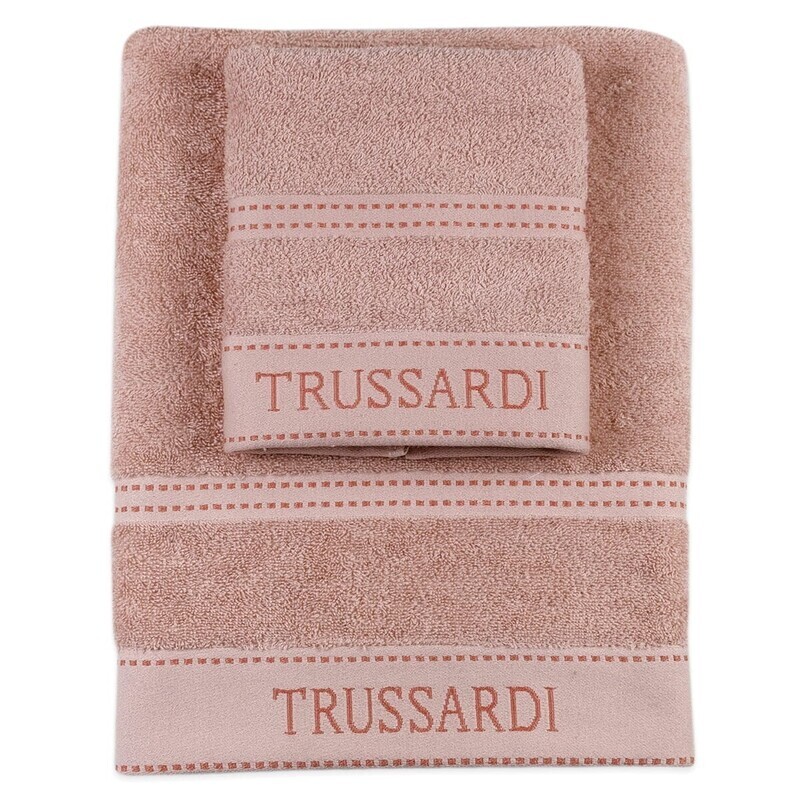Set asciugamani "Trussardi Ribbon" cipria