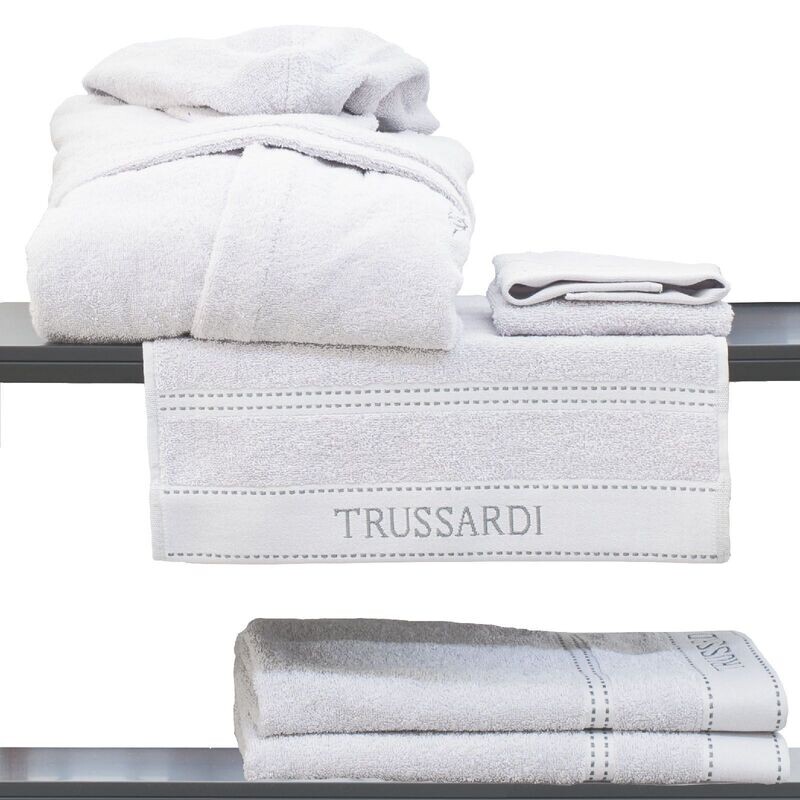 Set asciugamani "Trussardi Ribbon" bianchi