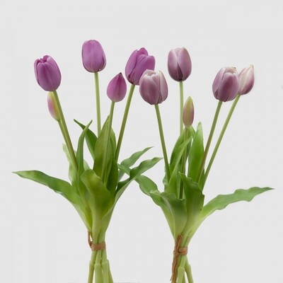 Mazzo tulipani "Real touch" lilla