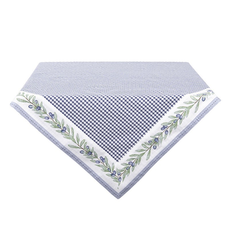 Tovaglia olive blu 100x100cm