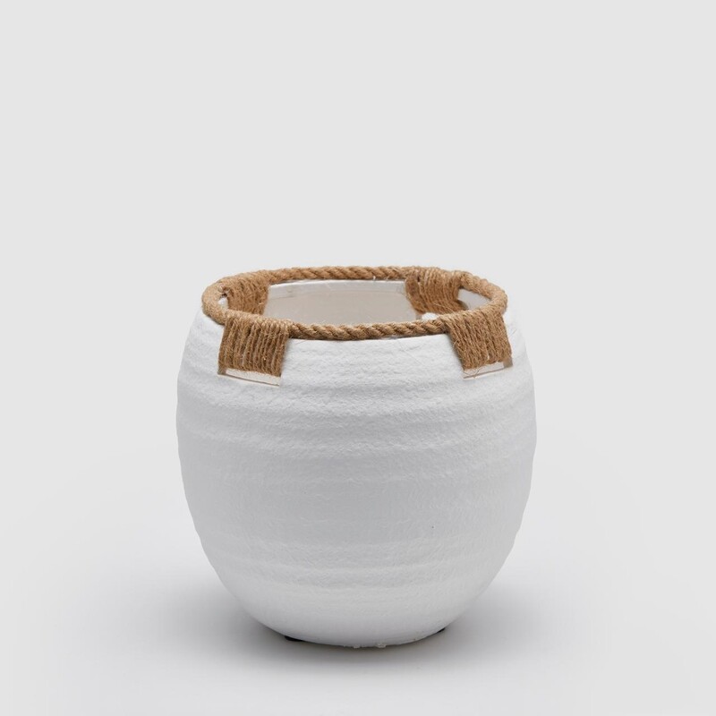 Vaso terracotta corde