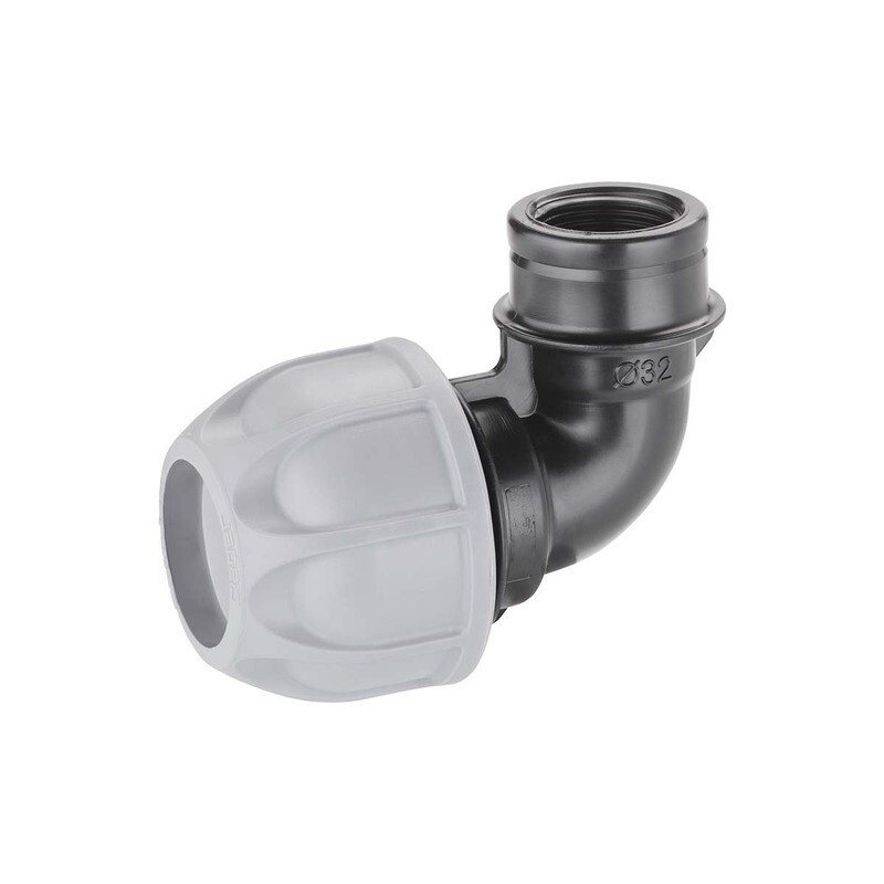 Gomito ø 32mm filetto 3/4" F