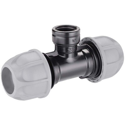 Raccordo a T ø 32mm filetto 3/4" F