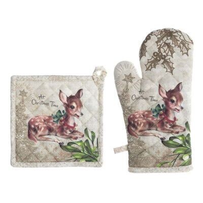 Set guantone e presina "Dear Bambi"